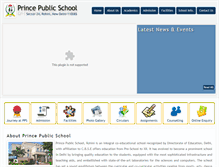 Tablet Screenshot of princepublicschool.com